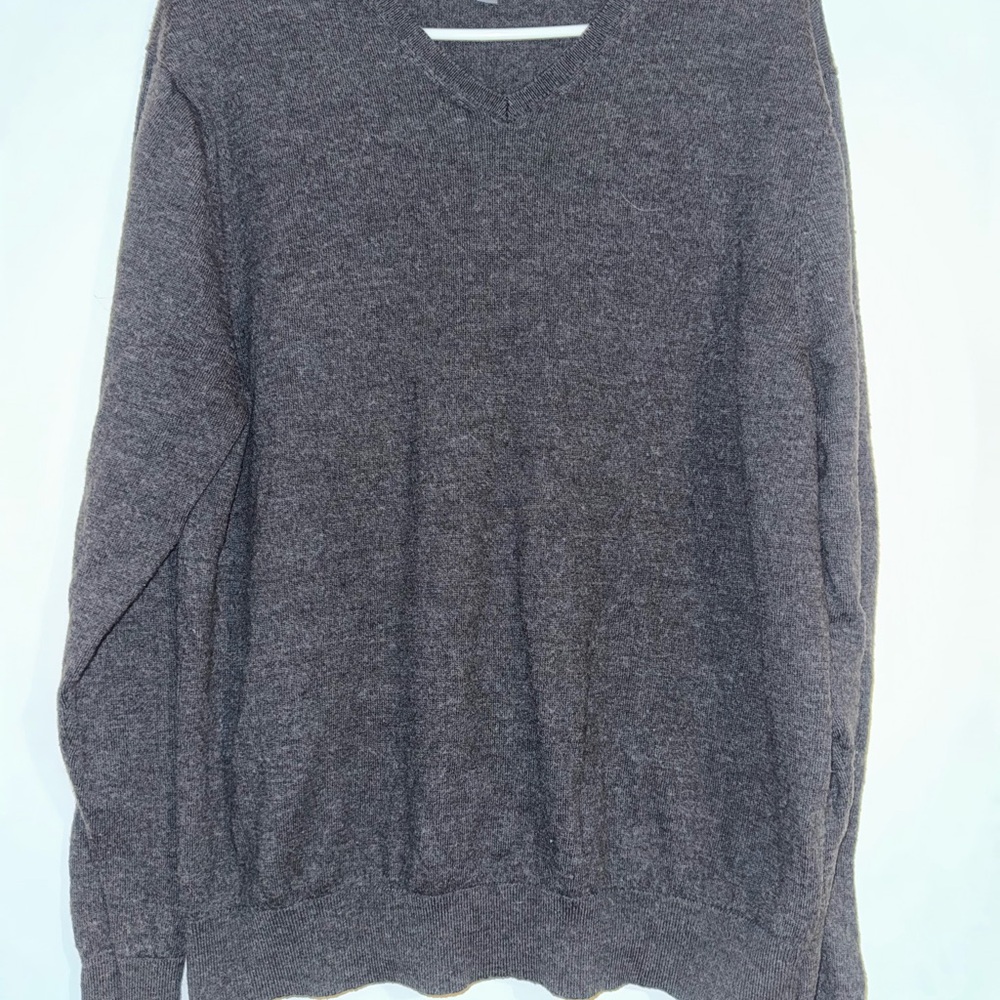 Bonobos Charcoal V-Neck Sweater